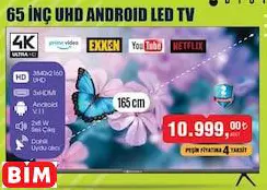 DİJİTSU 65 İNÇ UHD ANDROID LED TV/AKILLI TELEVİZYON